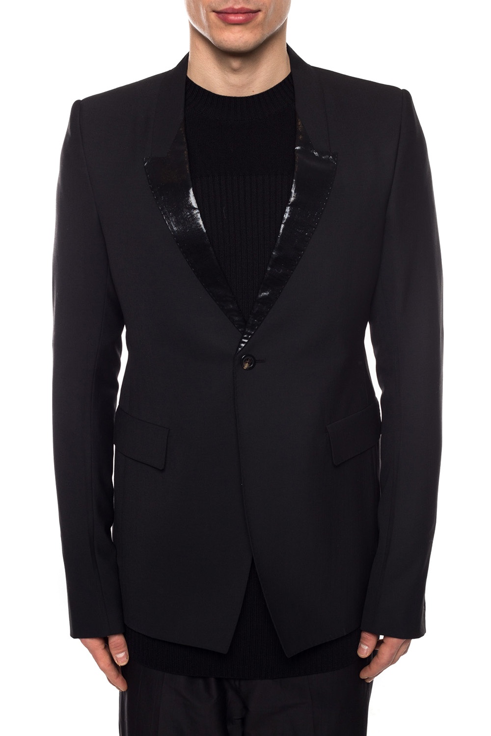 Blazer with iridescent lapels Rick Owens